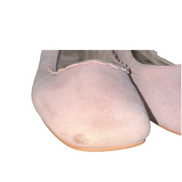 BODEN Olive Suede Ballerina Flats in Milkshake Pink EU Size 41 US Size 9.5 - Picture 12 of 16